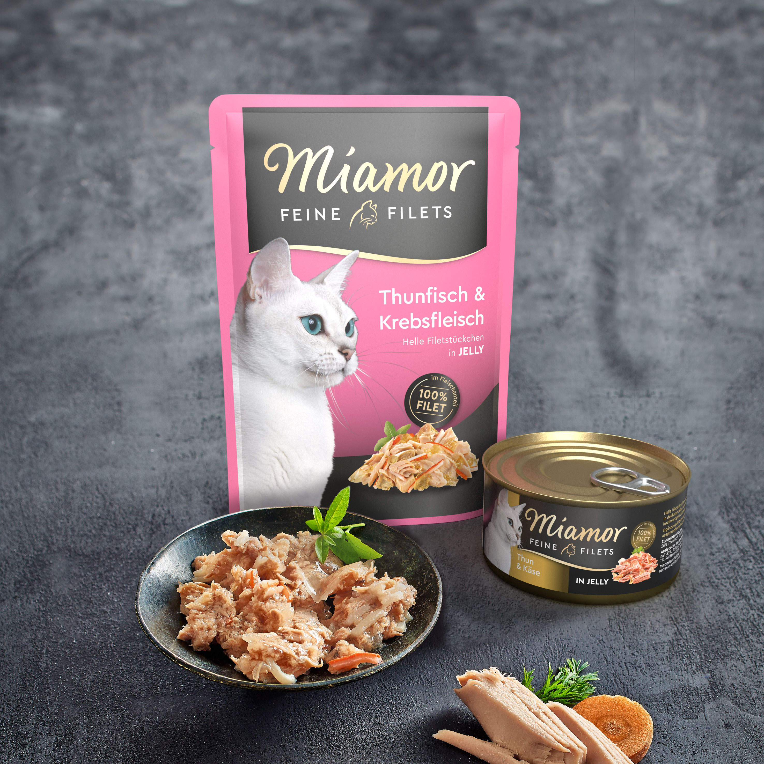 Feine Filets In Jelly Thun Und Wachtelei Dose 100g