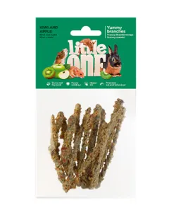 Little One Yummy branches مع kiwi و apple. Snack لـ all small mammals (35 g — ART. 32210)