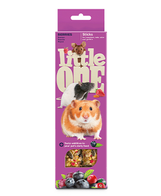 Little One Sticks لـ hamsters, rats, mice و gerbils مع berries (2 x 60 g — ART. 32250)