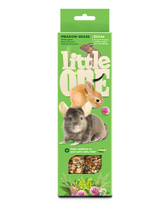 Little One Sticks لـ guinea pigs, أرنبs, degus و chinchillas مع meadow grass (2 x 55 g — ART. 32300)