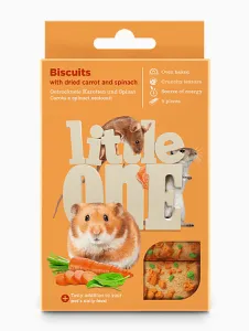 Little One Biscuits مع dried carrot و spinach لـ small mammals (5 pc x 7 g — ART. 32310)