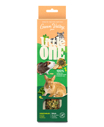 Little One "Green valley". Fully edible grain free stick لـ small mammals مع vegetables (1 x 160 g — ART. 32350)