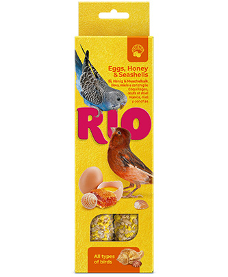 Sticks for all types of birds with seashells, eggs and honey (2 x 40 g — ART. 22170)
