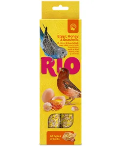 Sticks for all types of birds with seashells, eggs and honey (2 x 40 g — ART. 22170)