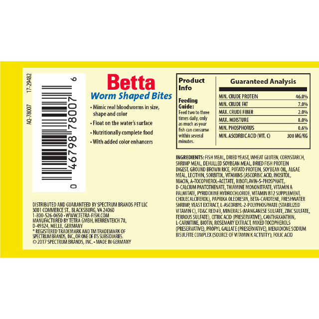 Betta Worm Shaped Bites