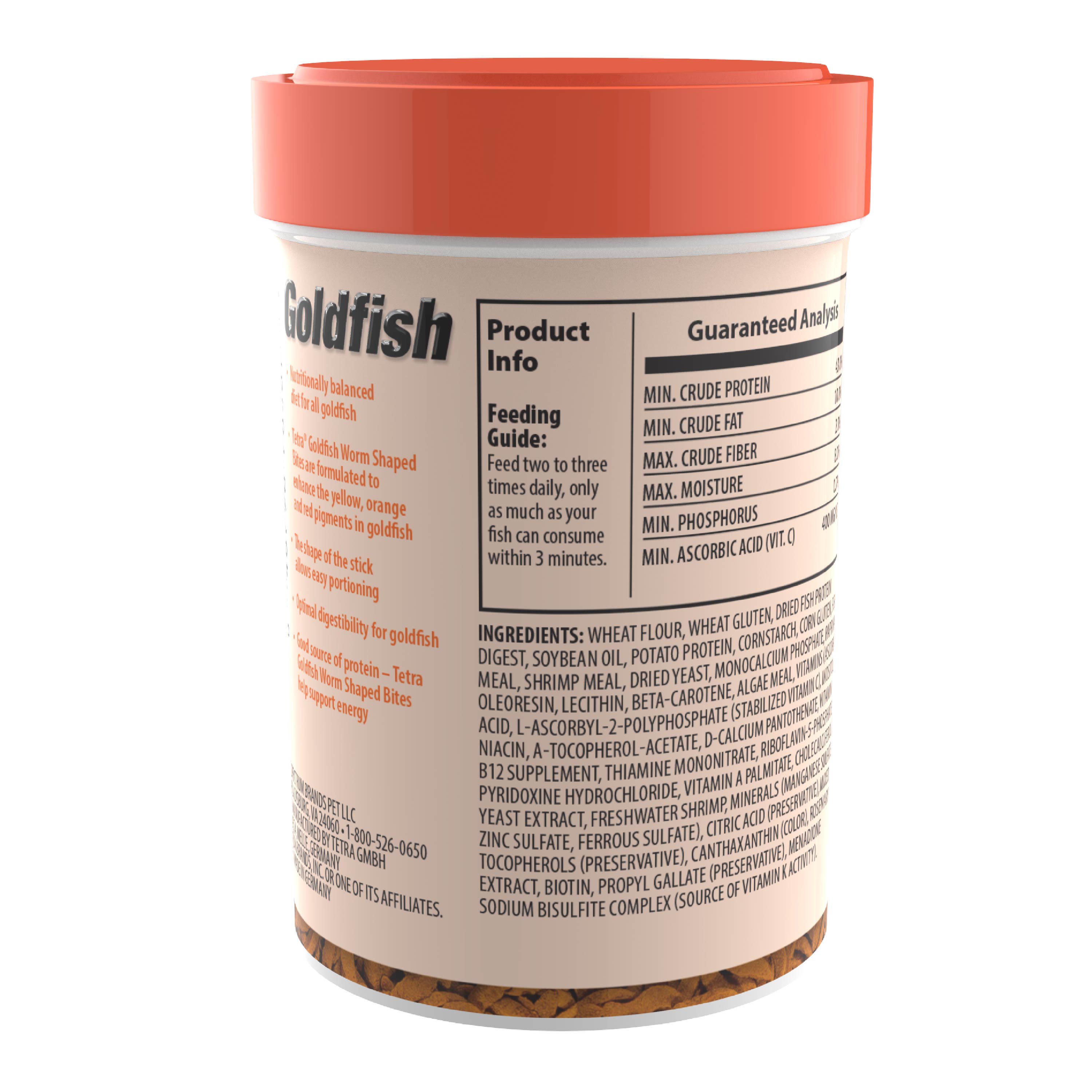 Goldسمك Worm Shaped Bites سمك Food 2.46 oz
