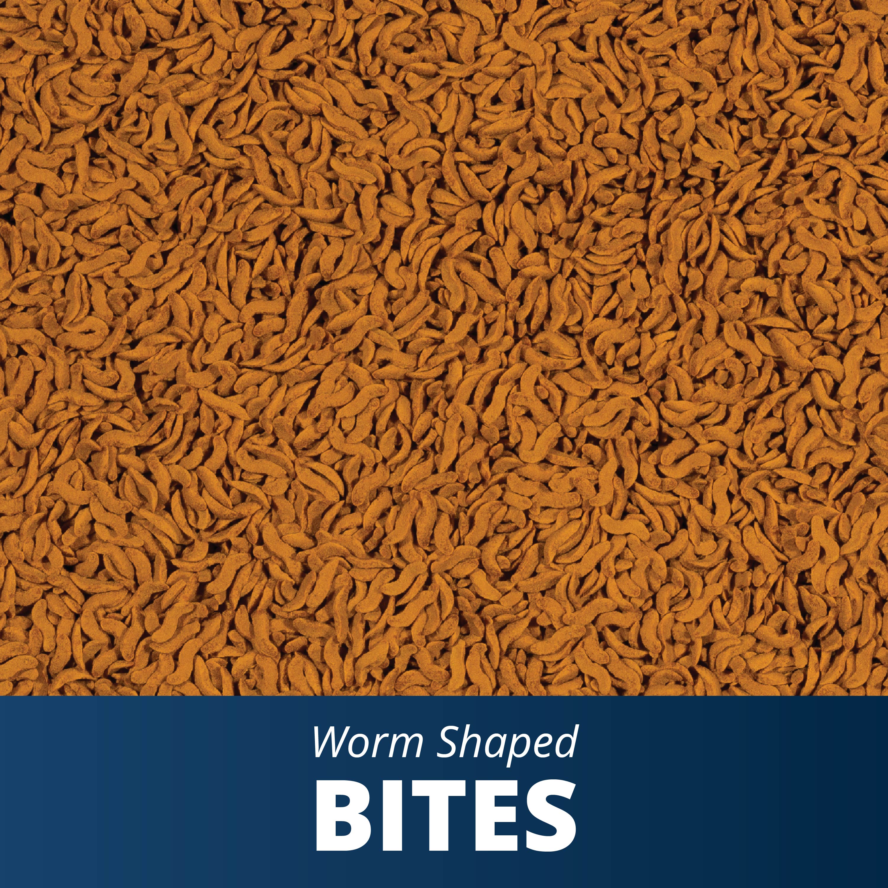 Goldfish Worm Shaped Bites Fish Food 4.93 oz