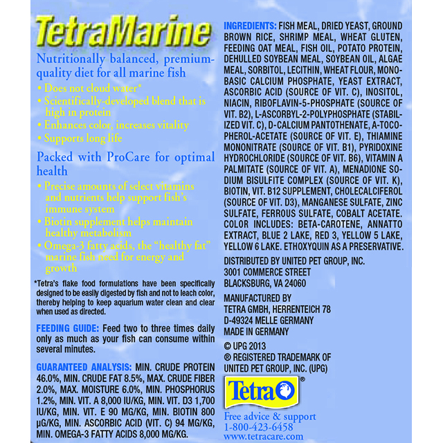 TetraMarine Saltwater Flakes