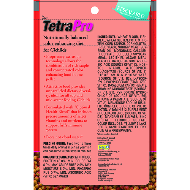TetraPro™ 2-in-1 Cichlid Color Pellets