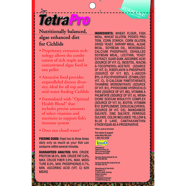 TetraPro™ 2-in-1 Cichlid Veggie Pellets