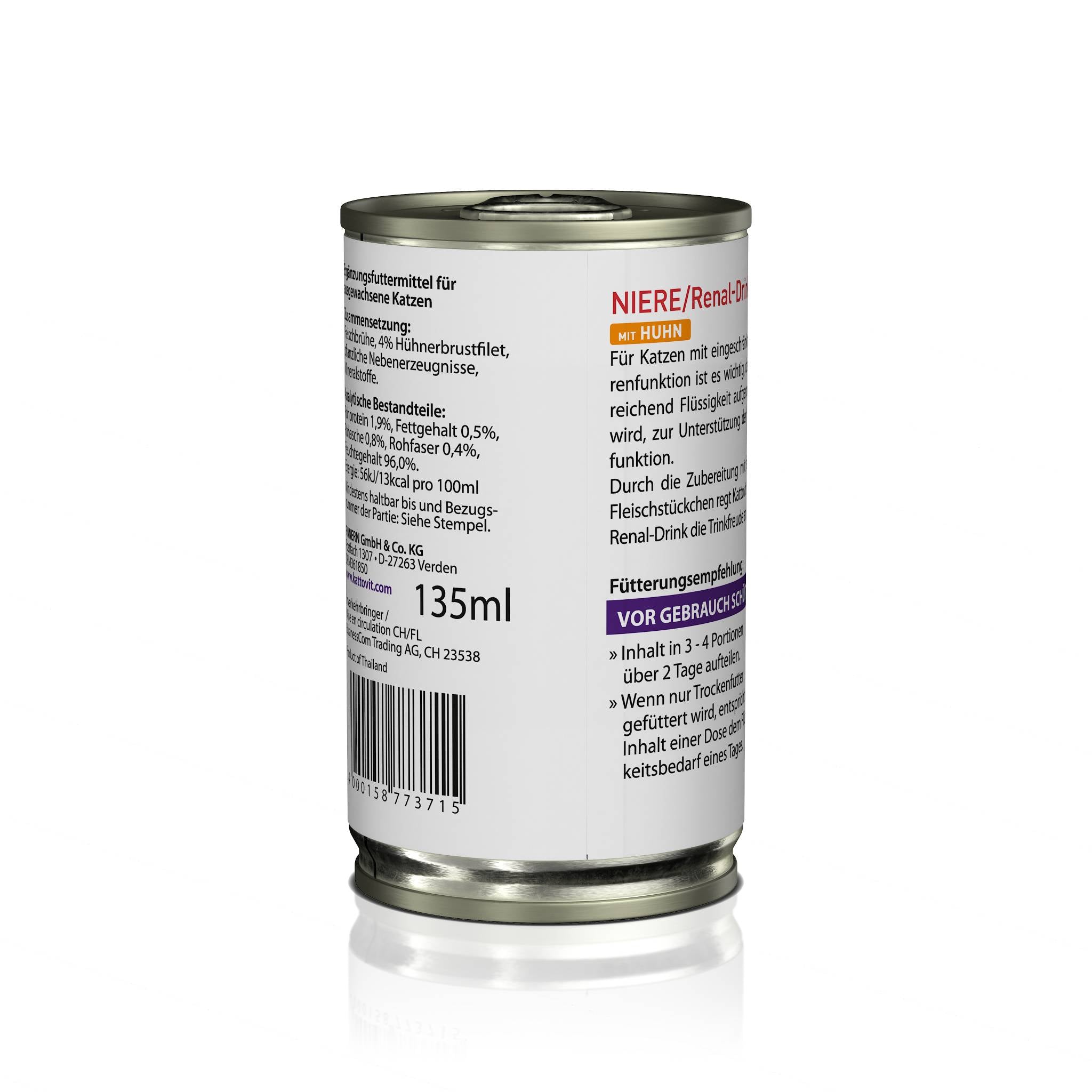 drink huhn dose 12 x 135ml niere renal