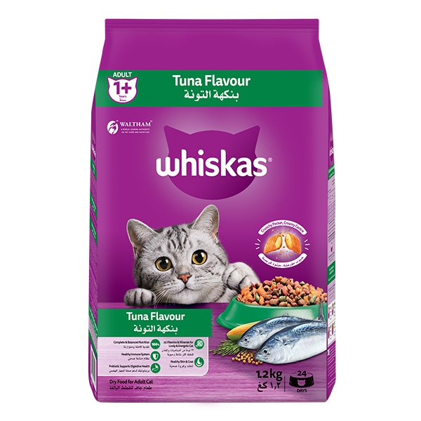 whiskas dry 1 plus years tuna flavour