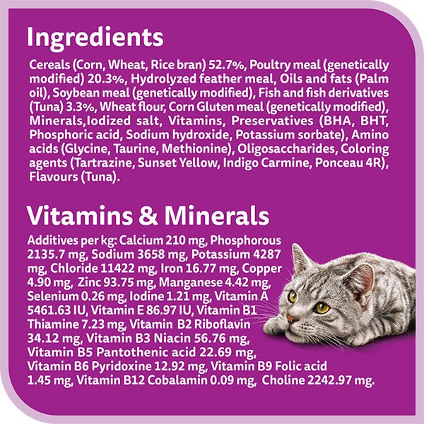 whiskas dry 1 plus years tuna flavour