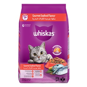 whiskas dry 1 plus years gourmet seafood flavour