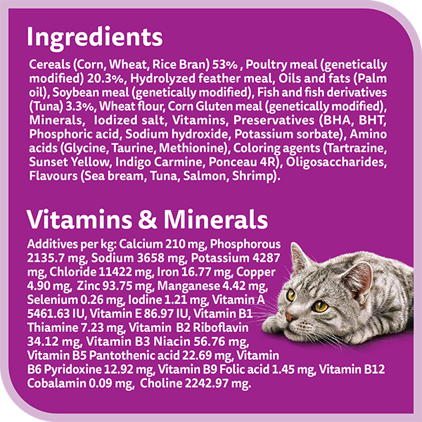 whiskas dry 1 plus years gourmet seafood flavour