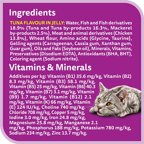 whiskas 1 plus years fishy selection in jelly multipack