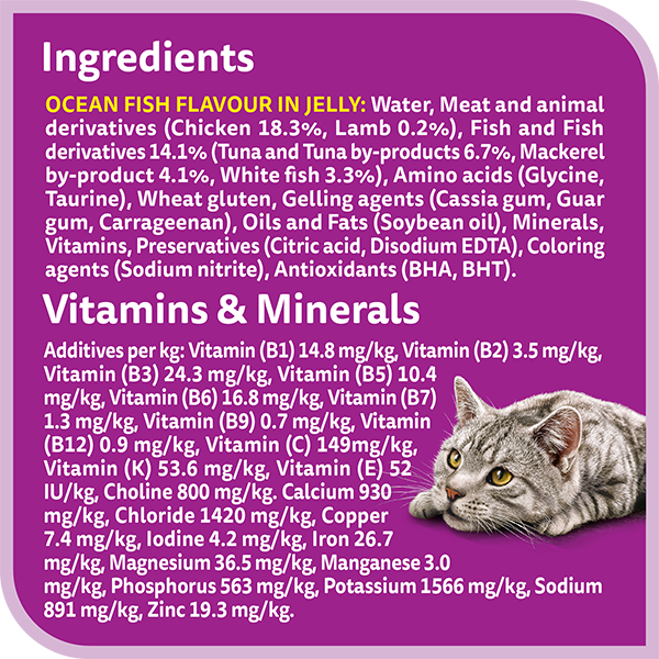 whiskas 1 plus years fishy selection in jelly multipack