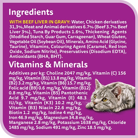 whiskas 1 plus years meaty selection in gravy multipack