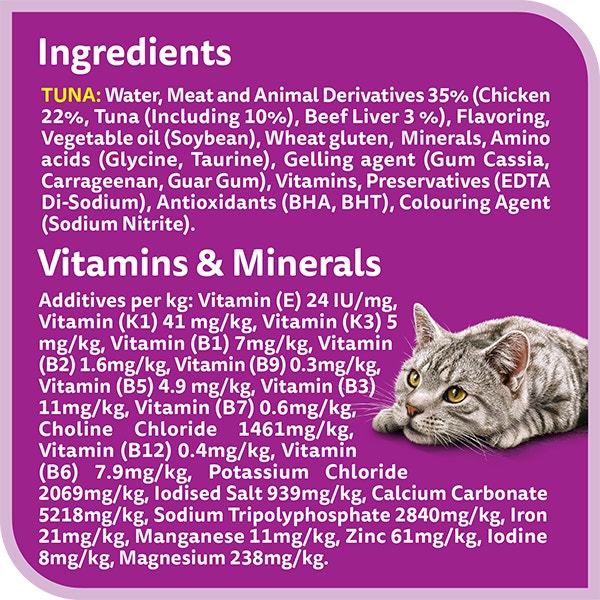 whiskas purrfectly 1 plus years tuna and tuna and salmon in jelly multipack
