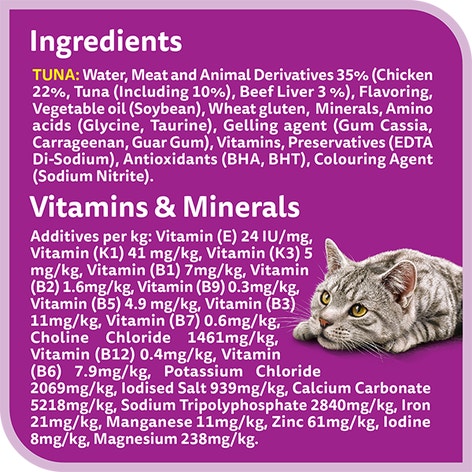 whiskas purrfectly 1 plus years tuna and tuna and salmon in jelly multipack