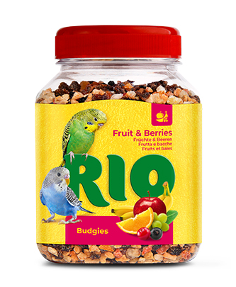 RIO Fruit و berry mix. Treat لـ budgies (180 g — ART. 22330)