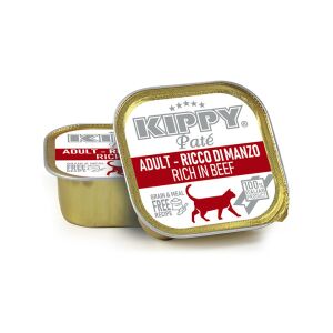 Kippy باتيه rich in لحم بقر قطط بالغة Alu-cup 3,17 oz