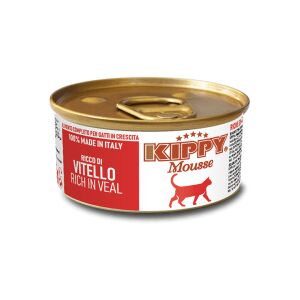 Kippy Mousse rich in VEAL قطط بالغة علبة 3 oz