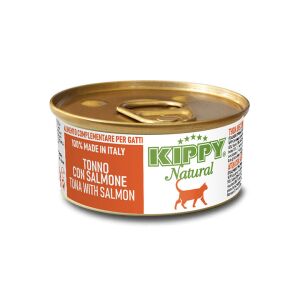 Kippy Natural تونة مع سلمون قطط بالغة علبة 2,47 oz