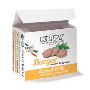 Kippy Burger rich in دجاج قطط بالغة Box 3x1,76 oz