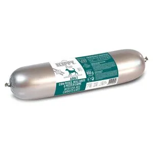 Kippy Paté+Bits with FISH, RICE, CARROTS & MUSCLE MEAT BITS Adult dog Sausage 28,22 oz