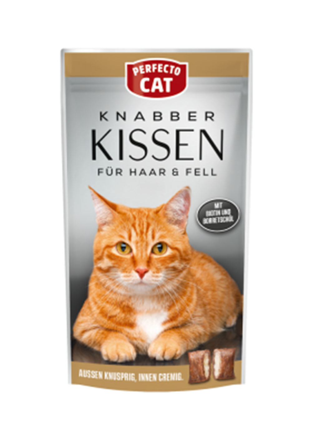 Perfecto Cat Feine Knabber Kissen Anti Hairball 50 gm