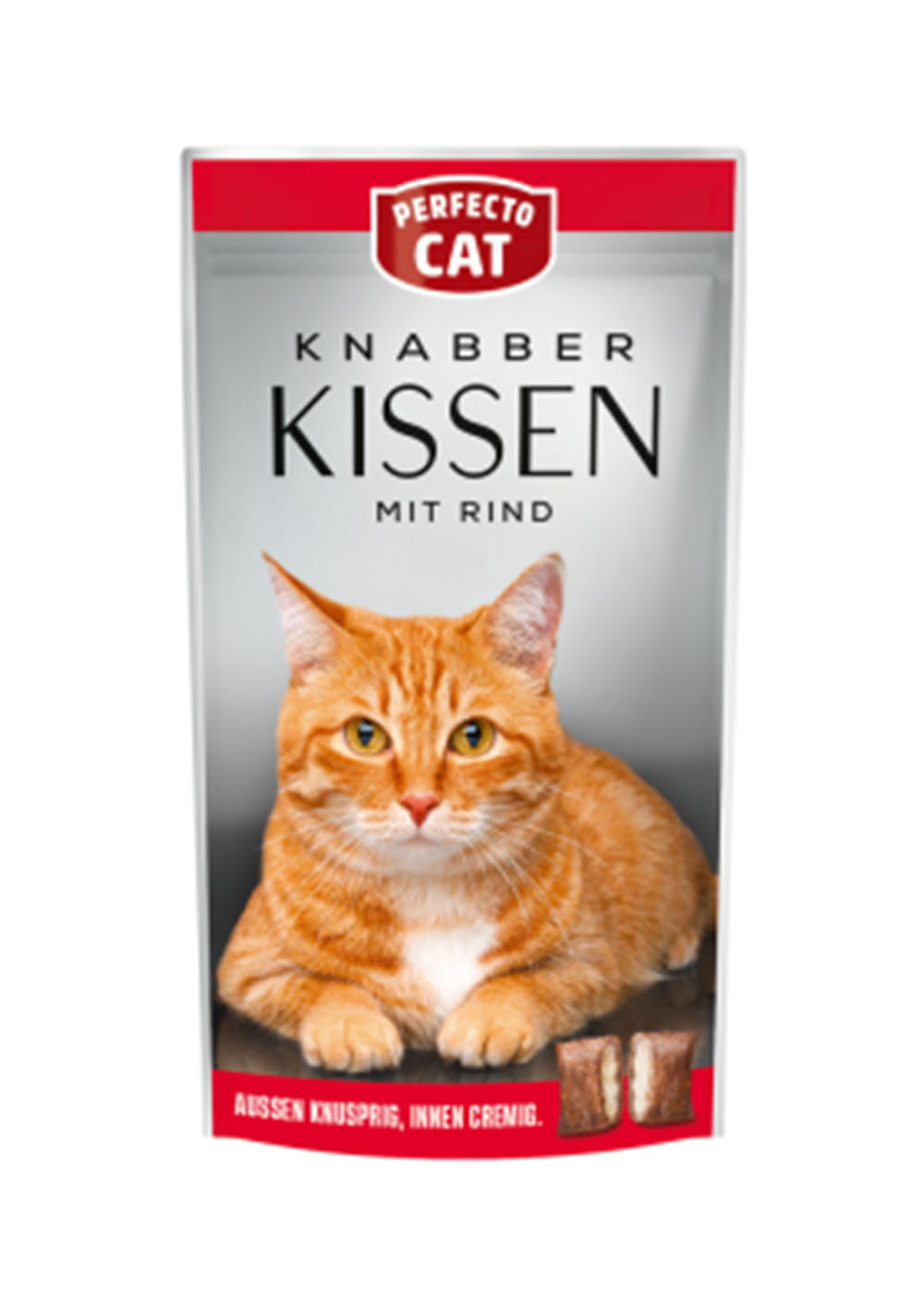 Perfecto Cat Feine Knabber Kissen mit Rind 50g
