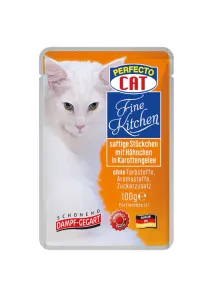 Perfecto Cat Fine Kitchen Juicy pieces with chicken in carrot sauce 100g