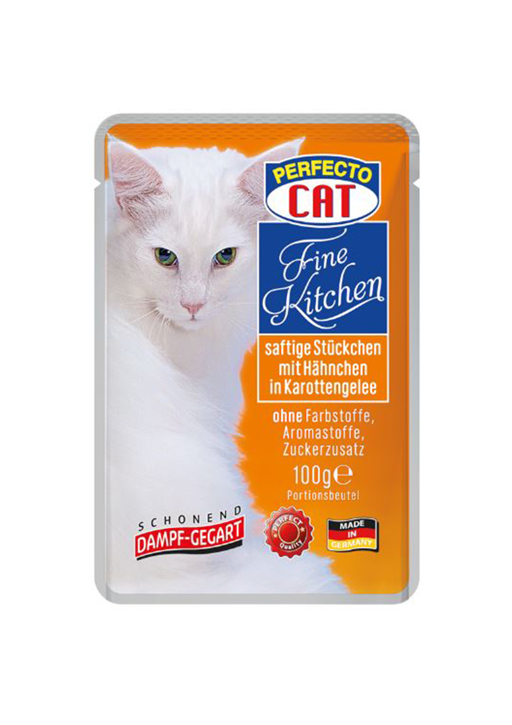 Perfecto Cat Fine Kitchen Juicy pieces with veal in tomato jelly 100g