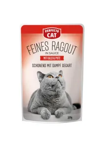 Perfecto Cat Fine Ragout Veal & Turkey 100g