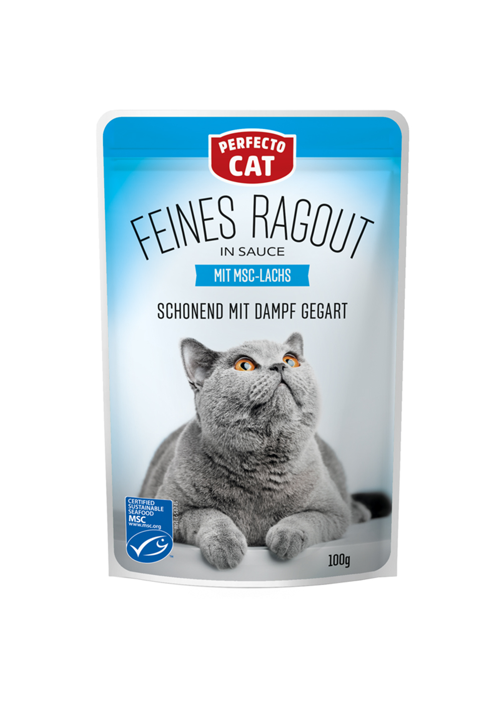 Perfecto Cat Fine Ragout Veal & Turkey 100g