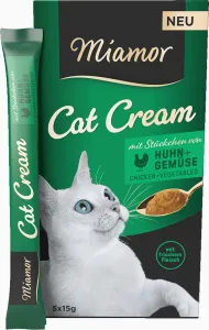 Cat Snack (Cream) - Huhn + Gemüse-Cream - Schachtel - 5x15g
