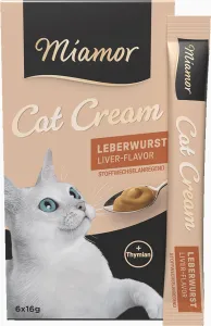 Cat Snack (Cream) - Leberwurst-Cream - Schachtel - 6x16g