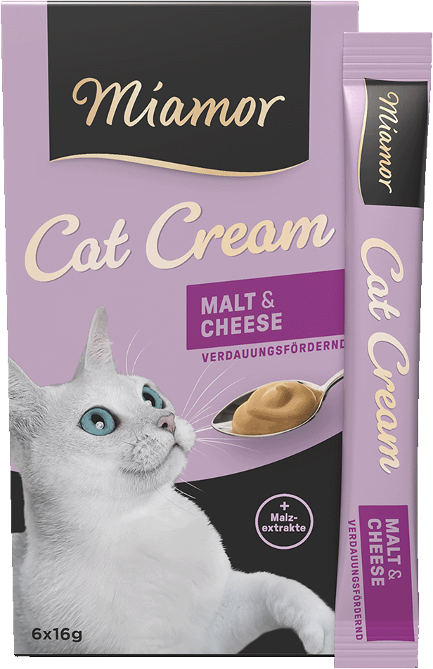 Cat Snack (Cream) - Malt-Cream + Käse - Schachtel - 6x16g