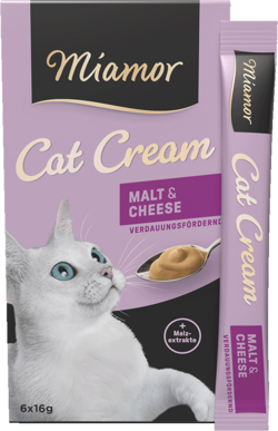 Cat Snack (Cream) - Malt-Cream + Käse - Schachtel - 6x16g
