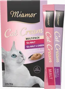 Cat Snack (Cream) - Vorteilspack: 
Malt-Cream + Malt-Cream Käse - Schachtel Vorteilspack - 24x16g