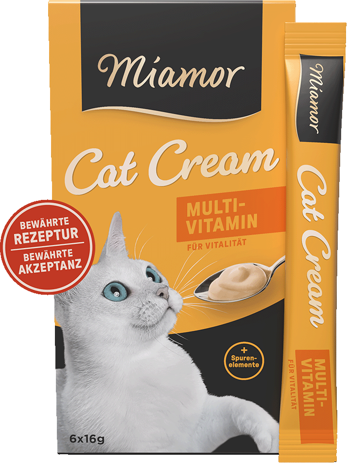 Cat Snack (Cream) - ZURÜCK IN BEWÄHRTER REZEPTUR - Multi-Vitamin-Cream - Schachtel - 6x16g