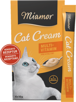 Cat Snack (Cream) - ZURÜCK IN BEWÄHRTER REZEPTUR - Multi-Vitamin-Cream - Schachtel - 6x16g